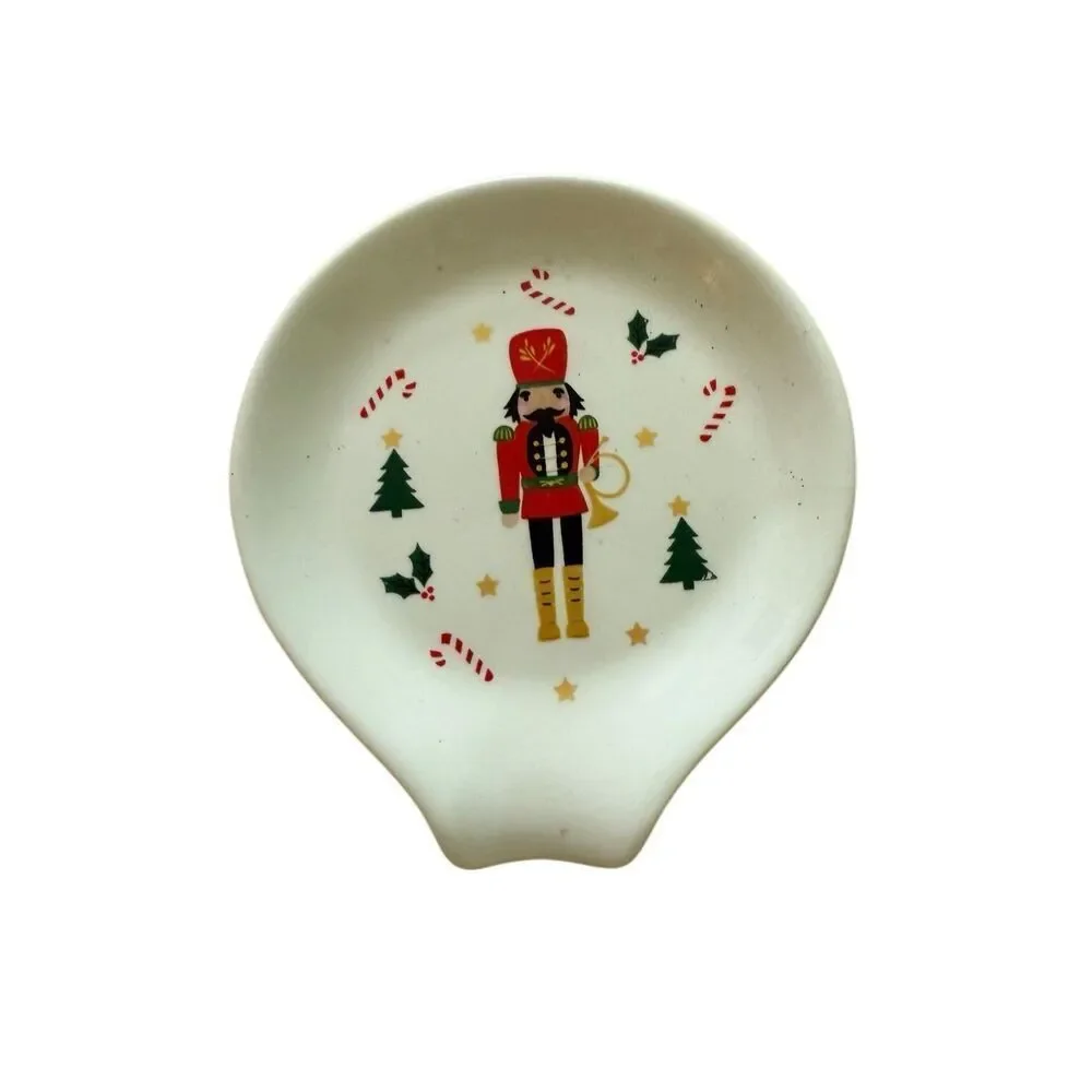 Holiday‎ Red Nutcracker Christmas Decor Spoon Rest 4.92” x 5.51”x 0.91”